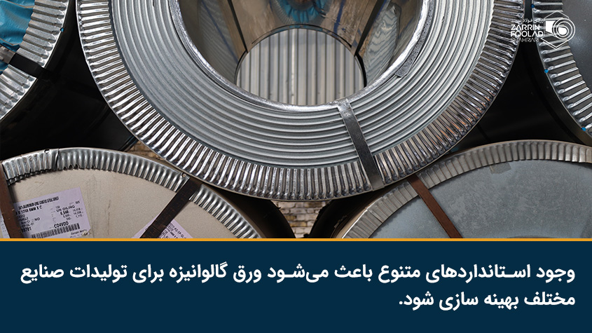 تاثیر استاندارد در کاربرد ورق گالوانیزه