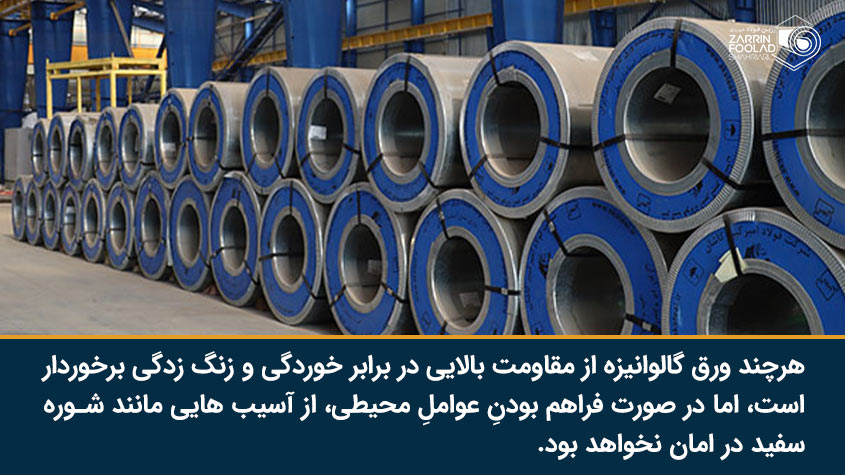 دلایل مراقبت از ورق گالوانیزه