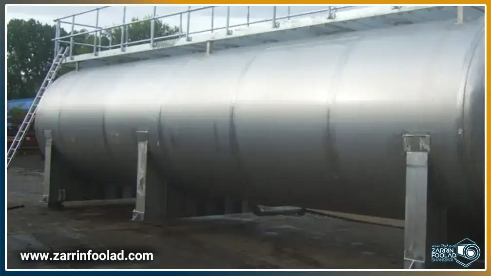 مخزن تحت فشار ساخته شده با ورق st52