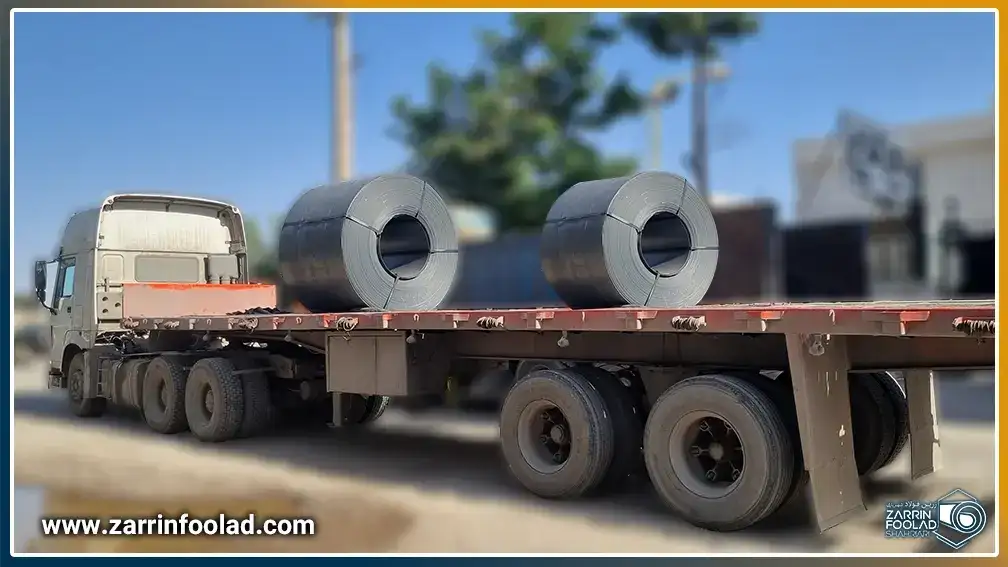 دو رول سیاه st37 روی تریلی