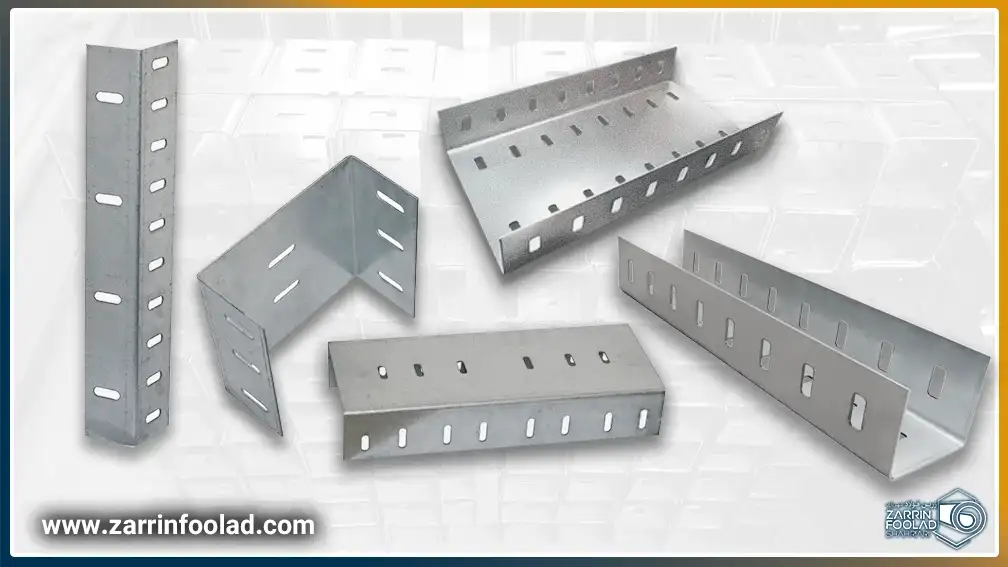 5 مدل والپست گالوانیزه که از جهت‌های مختلف به نمایش داده شده‌اند.
