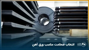 ورق سیاه در قالب رول، شیت فابریک و شیت های ابعادی در تصویر دیده می شود.