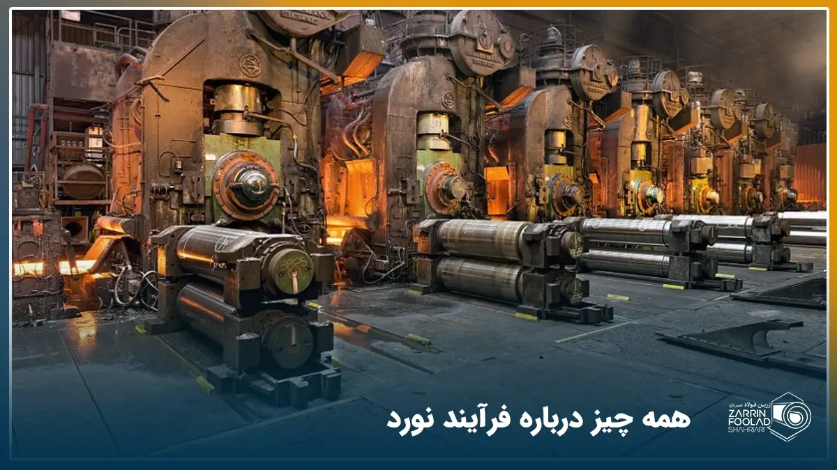 تصویری از تجهیز نورد گرم ورق آهن