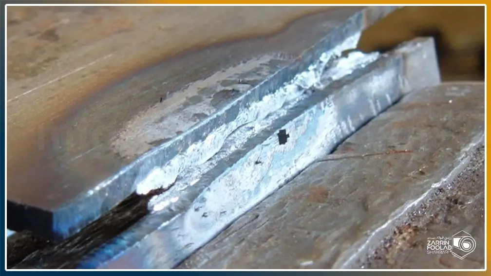 شکسته شدن ورق آهن در محل جوش خوردگی آن