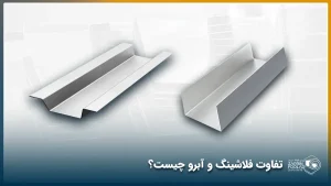 دو تصویر شماتیک از پروفیل آبرو و فلاشینگ را مشاهده می‌کنید.