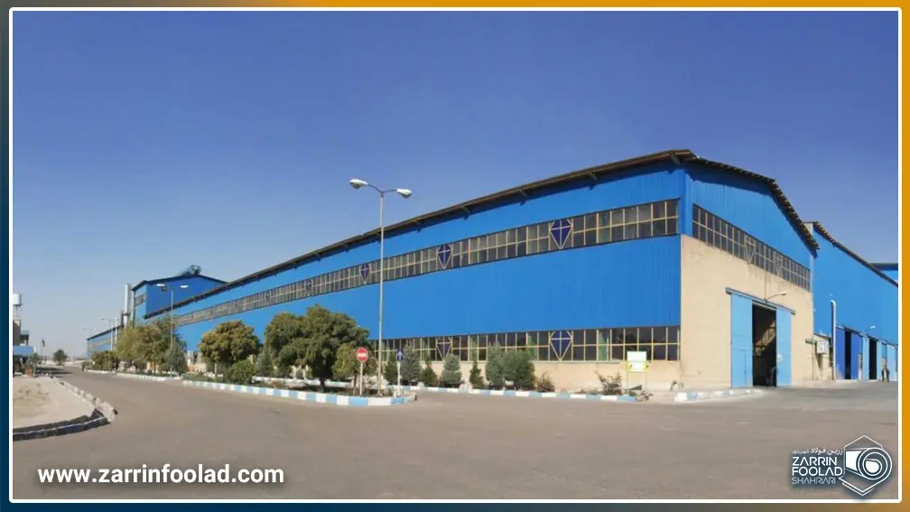 عکس نمای بیرونی کارخانه ورق رنگی هفت الماس
