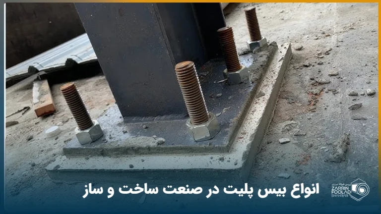 تصویر یک صفحه ستون که ستون ساختمان به آن نصب شده است