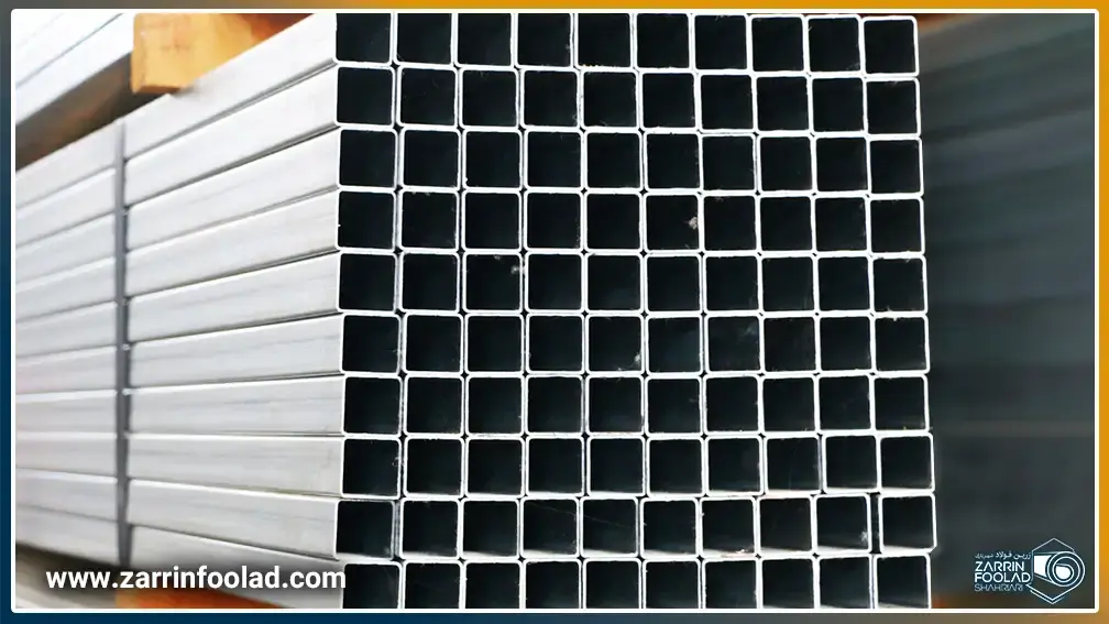 پروفیل قوطی گالوانیزه مربع شکل
