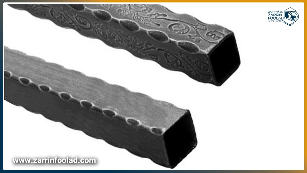 مقایسه تصویری پروفیل کنگره طرحدار با پروفیل کنگره معمولی