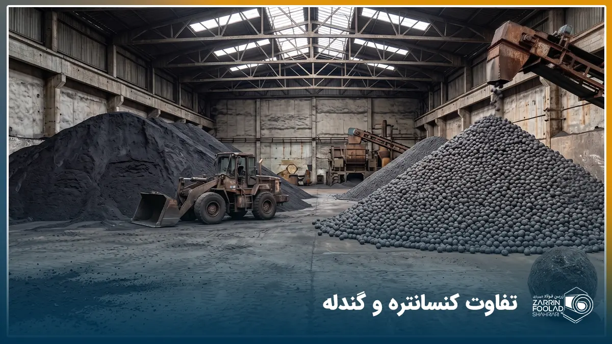 کنسانتره و گندله سنگ آهن چیست؟