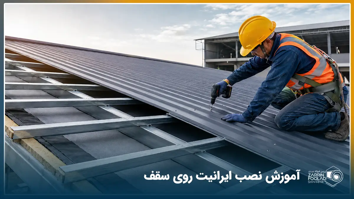 آموزش نصب ایرانیت روی سقف؛ گام‌به‌گام از زیرسازی تا آب‌بندی